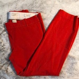 J.Crew Faded Red Sz 2 Minnie Pants
